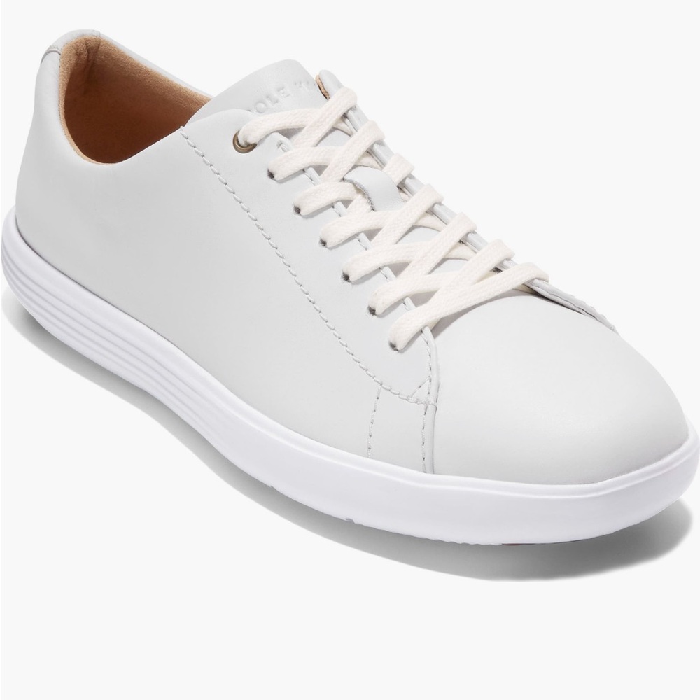 Cole Haan Grand Crosscourt White Leather Sneakers 8 M Women's